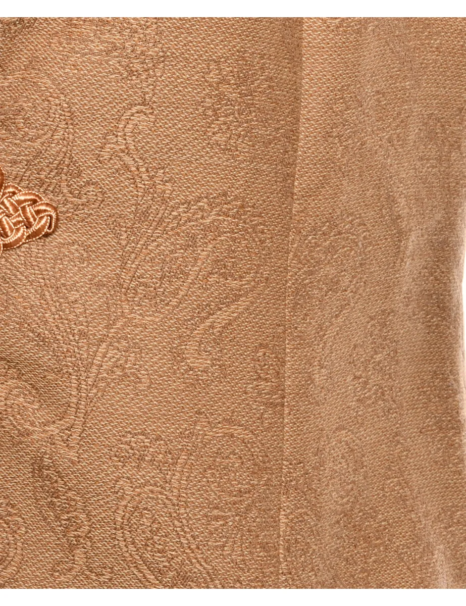 Light Brown Paisley Pendleton Waistcoat - M