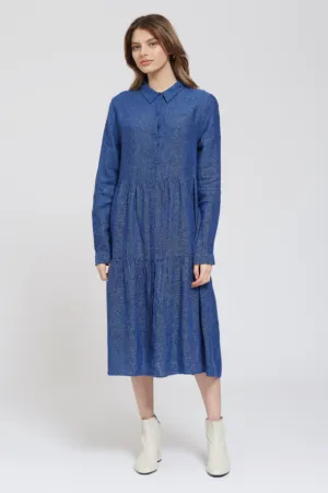 Long Sleeve Hazel Dress- Denim