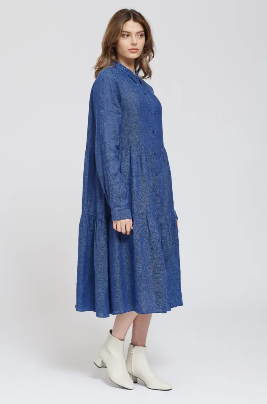 Long Sleeve Hazel Dress- Denim