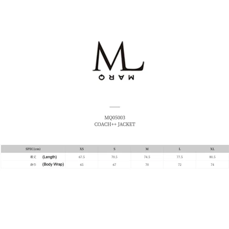 Marqleen Coach Jacket-LTPK (Japanese Brand)  [UNISEX]