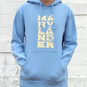Marylander Stacked (Light Blue) / Hoodie