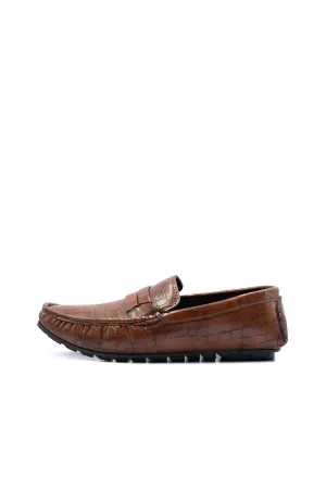 Men's Textured Design Loafers