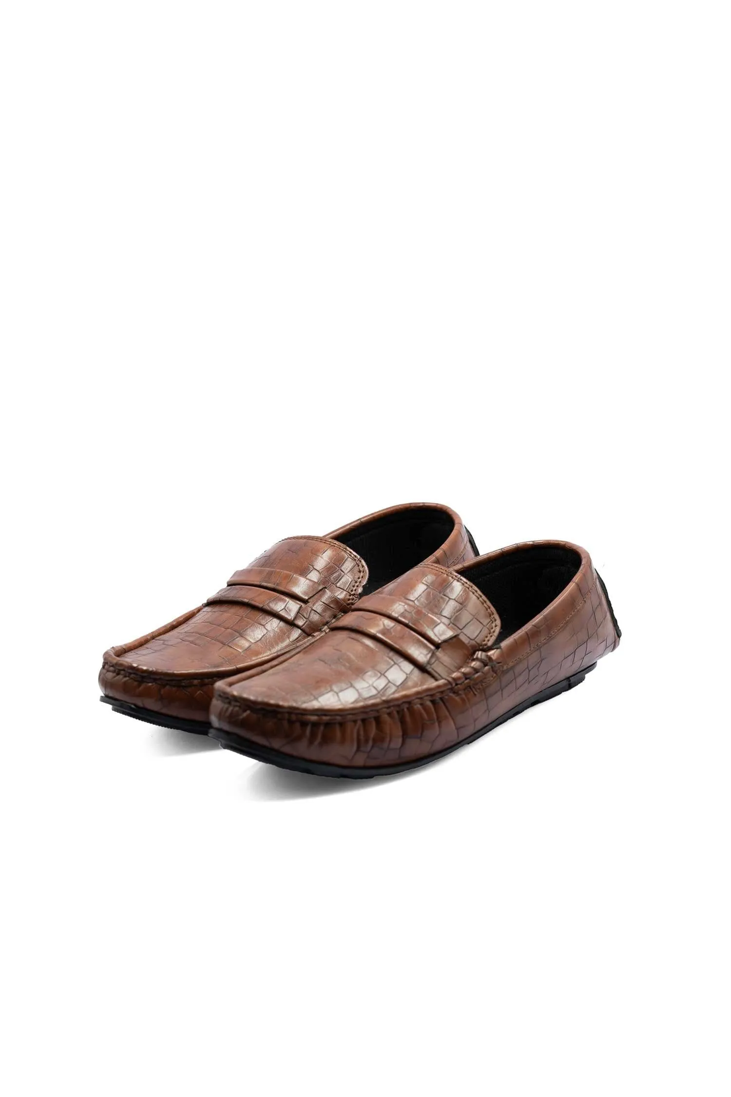 Men's Textured Design Loafers