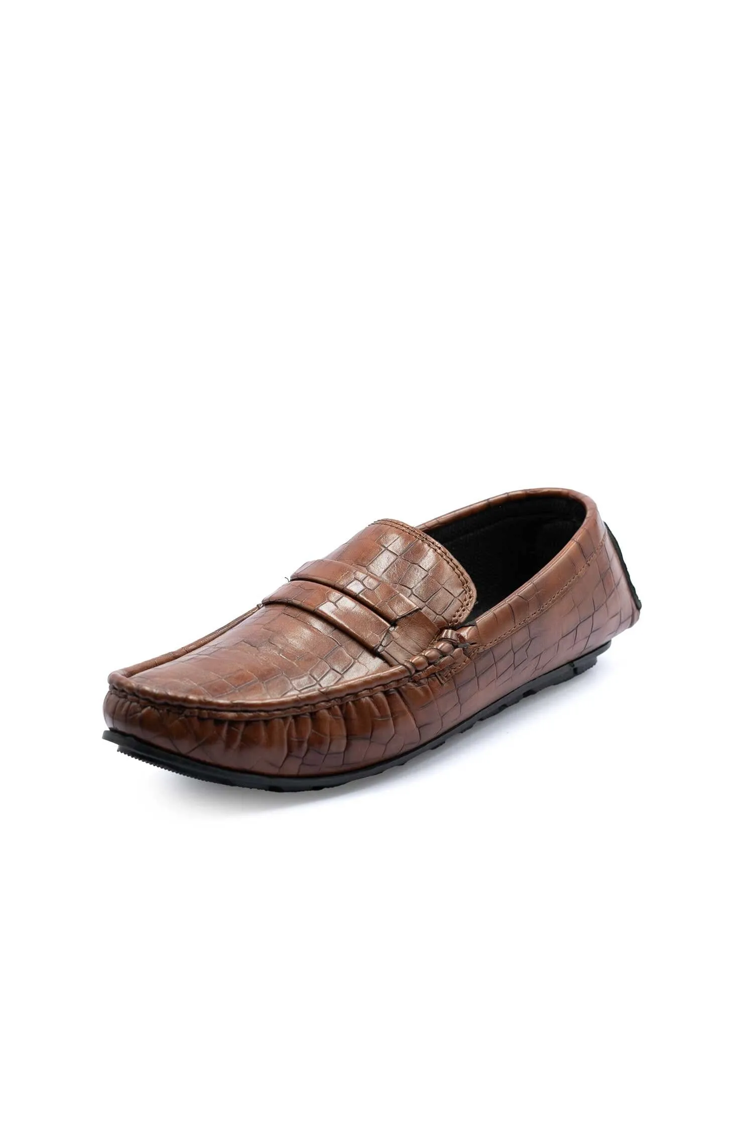 Men's Textured Design Loafers