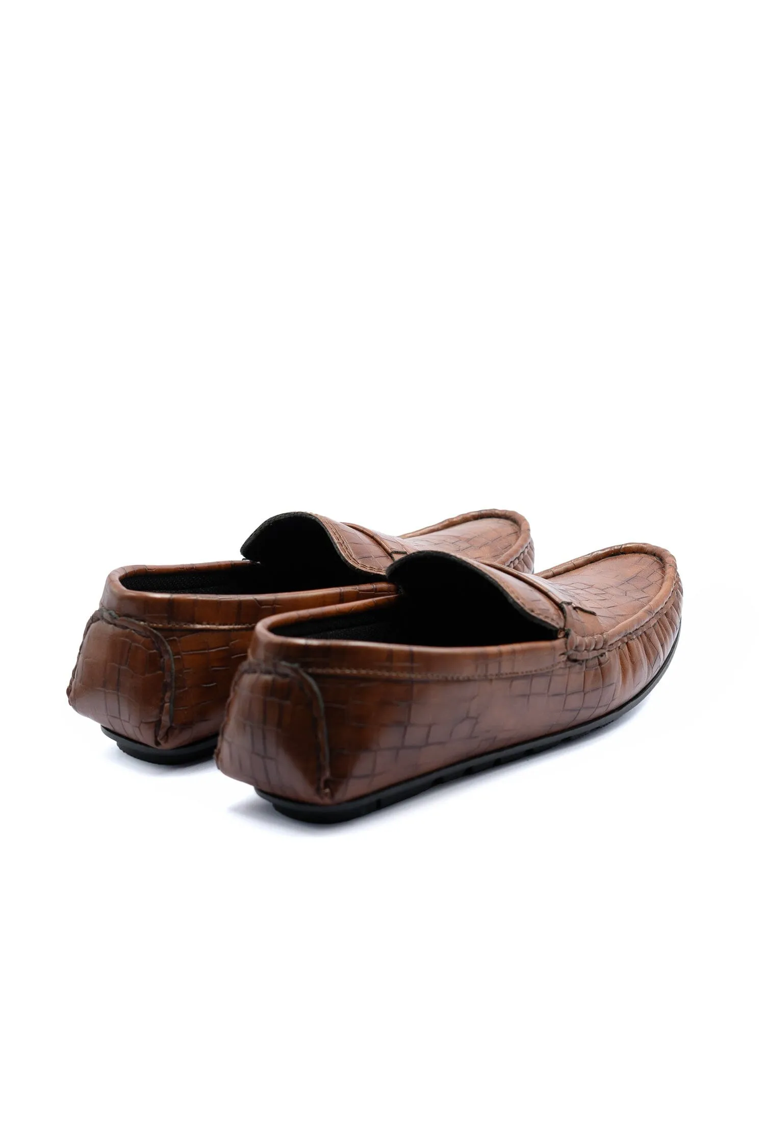 Men's Textured Design Loafers