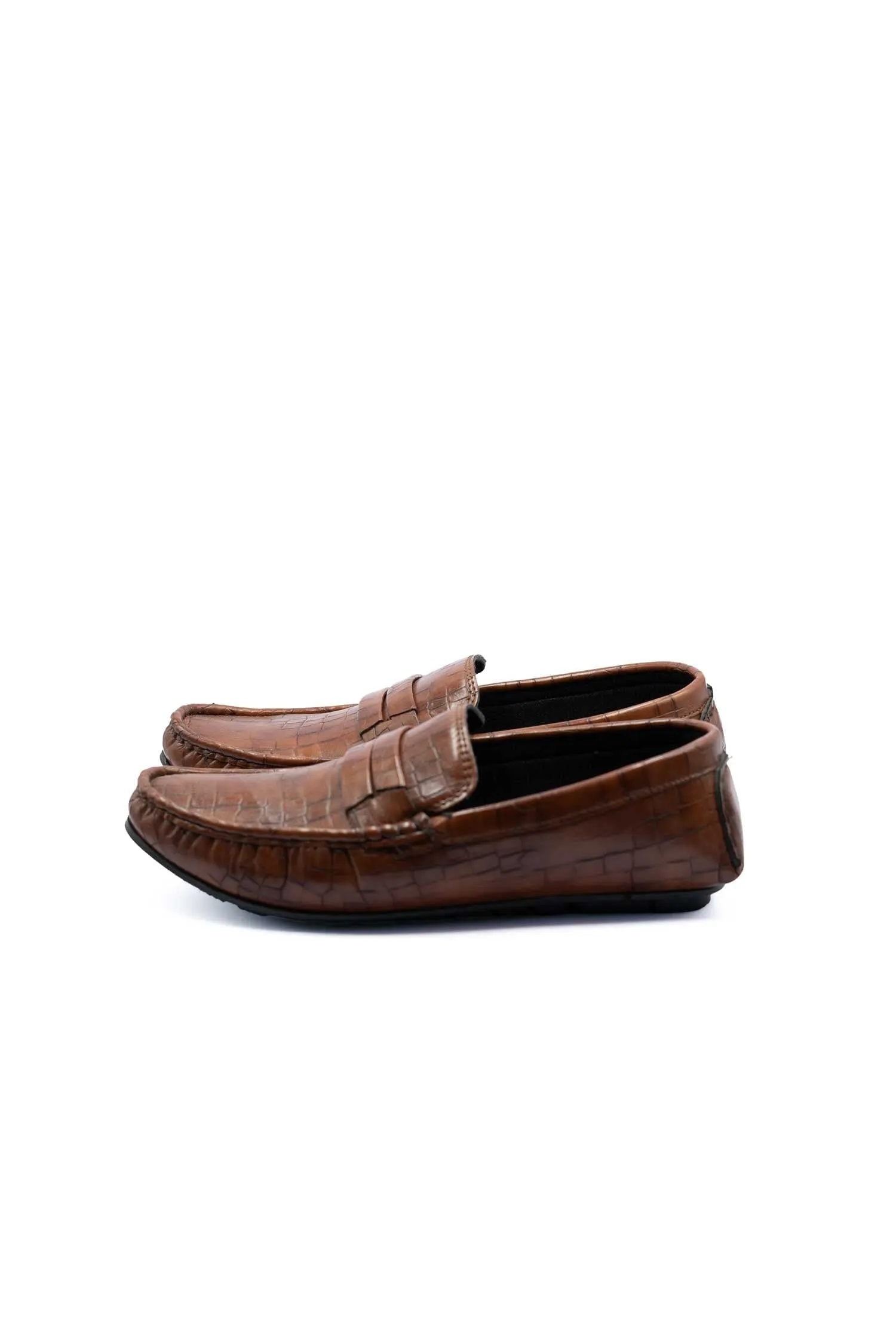 Men's Textured Design Loafers