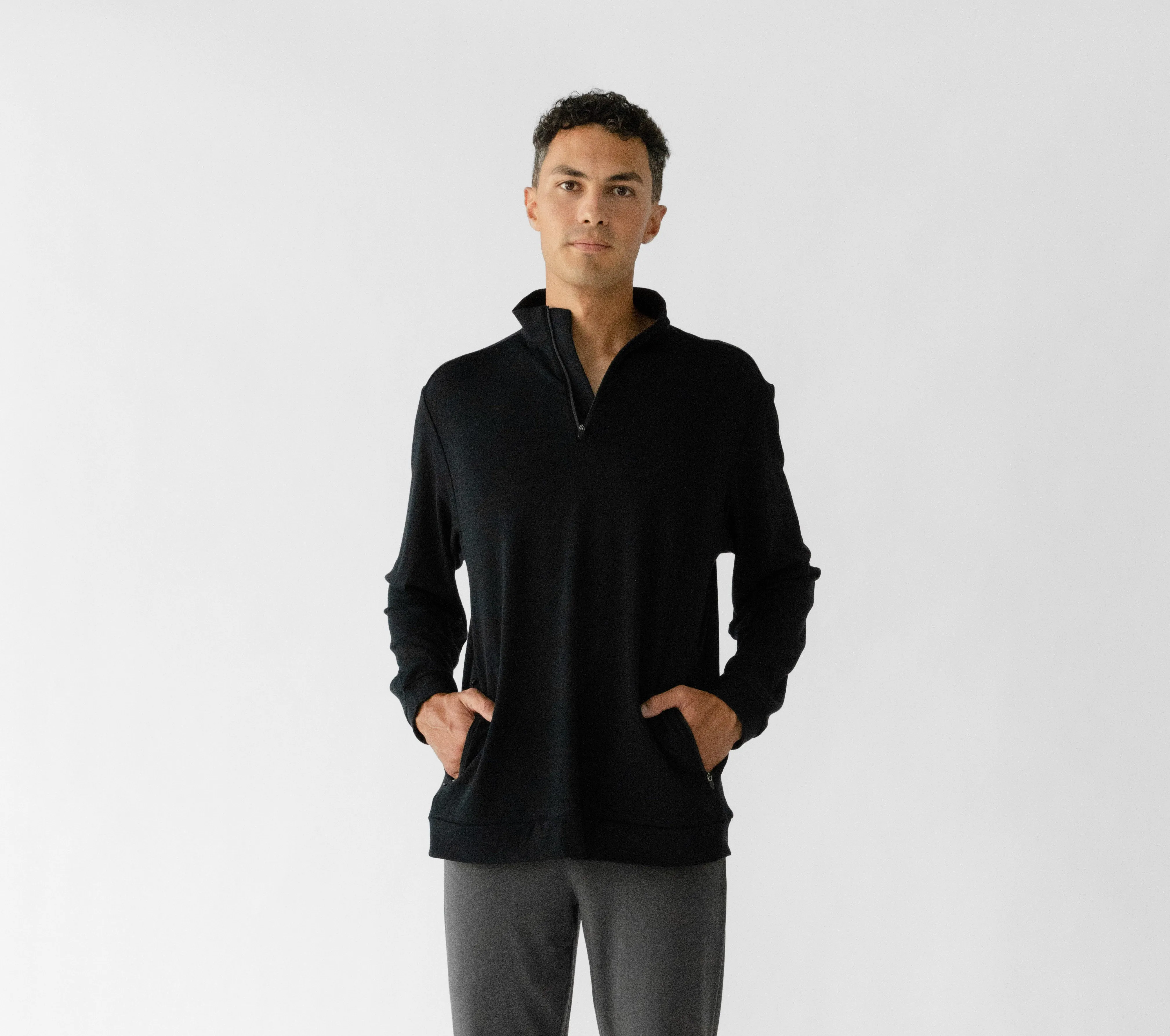 Men's Ultra-Soft Bamboo Quarter Zip