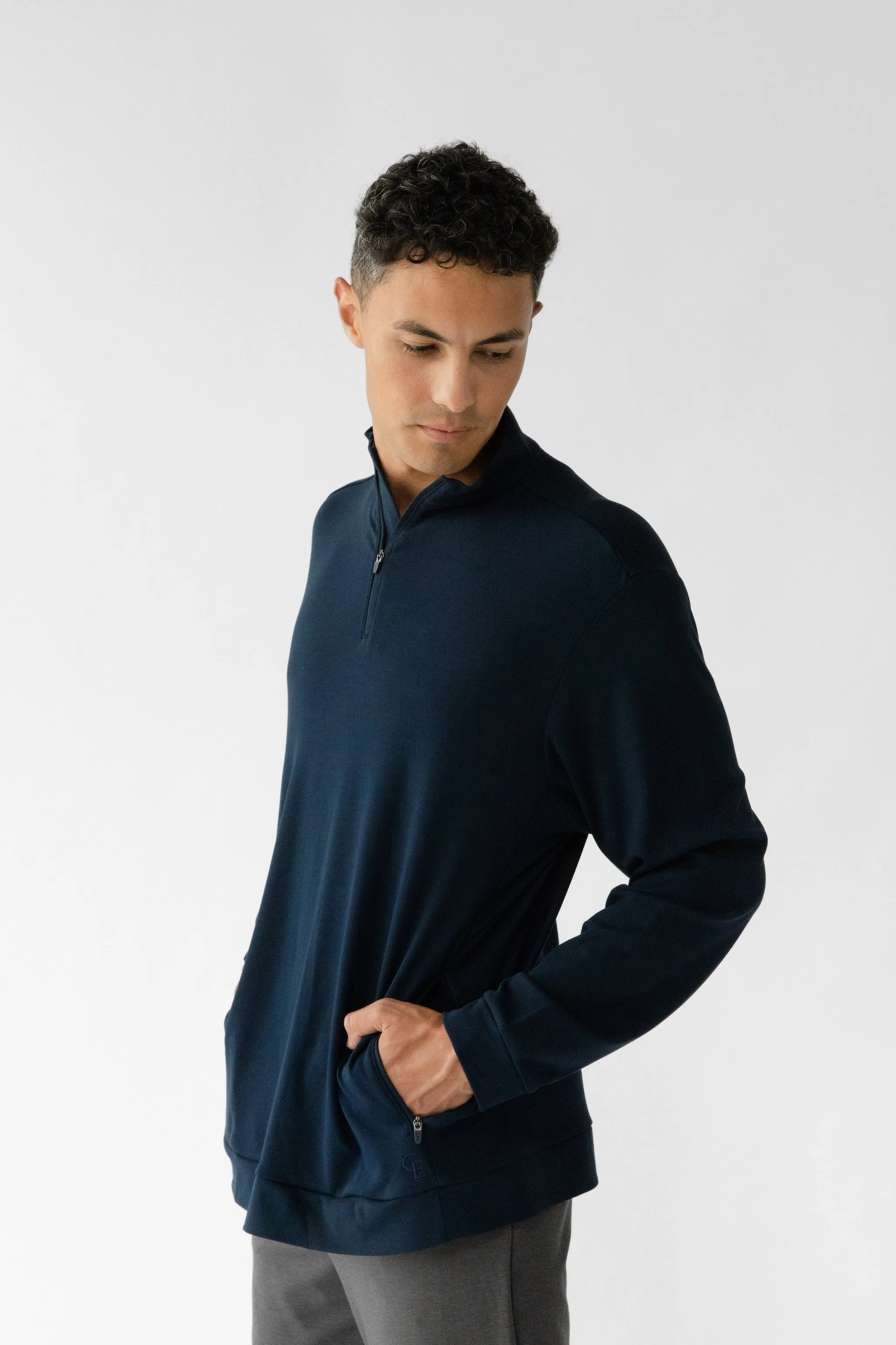 Men's Ultra-Soft Bamboo Quarter Zip