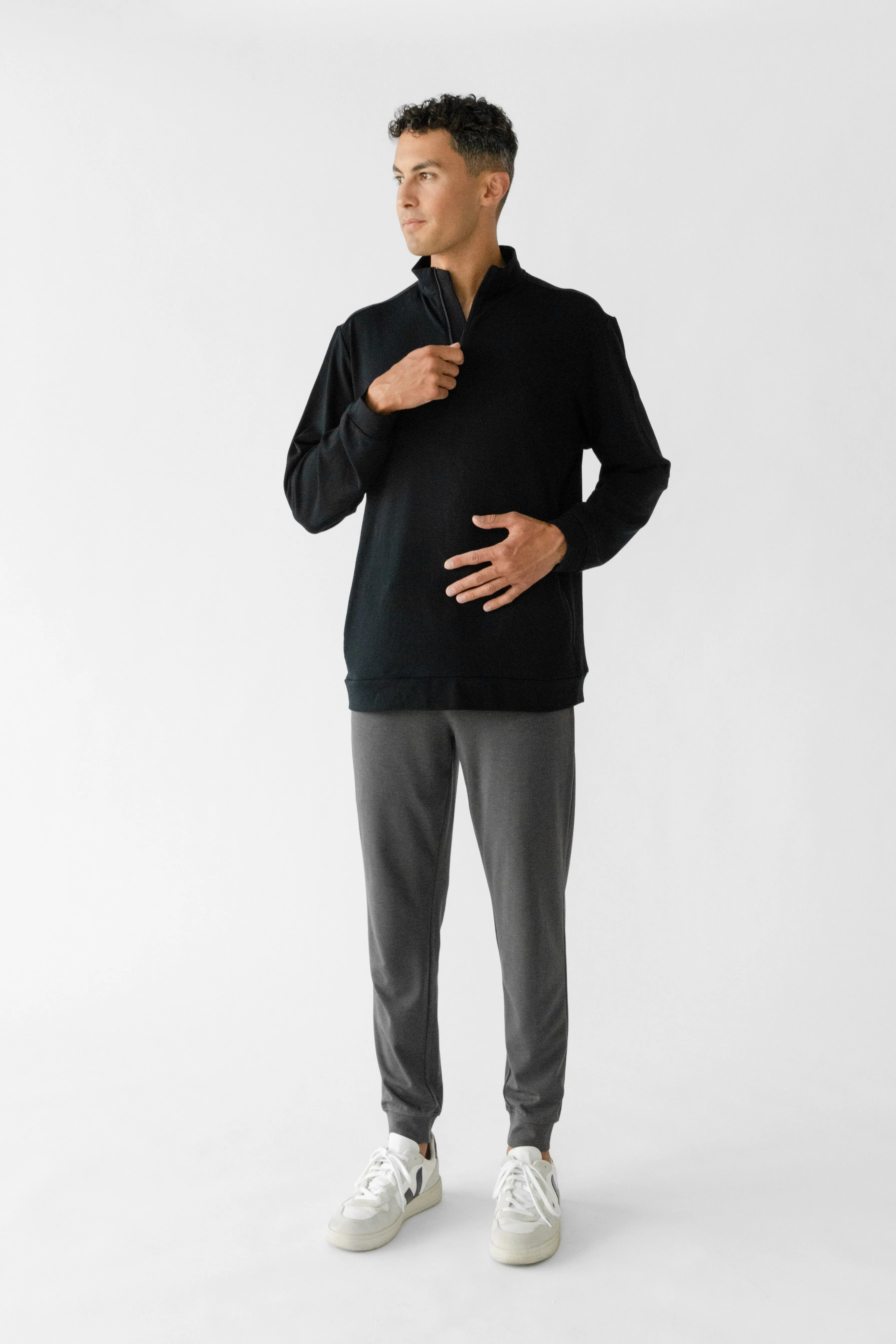 Men's Ultra-Soft Bamboo Quarter Zip