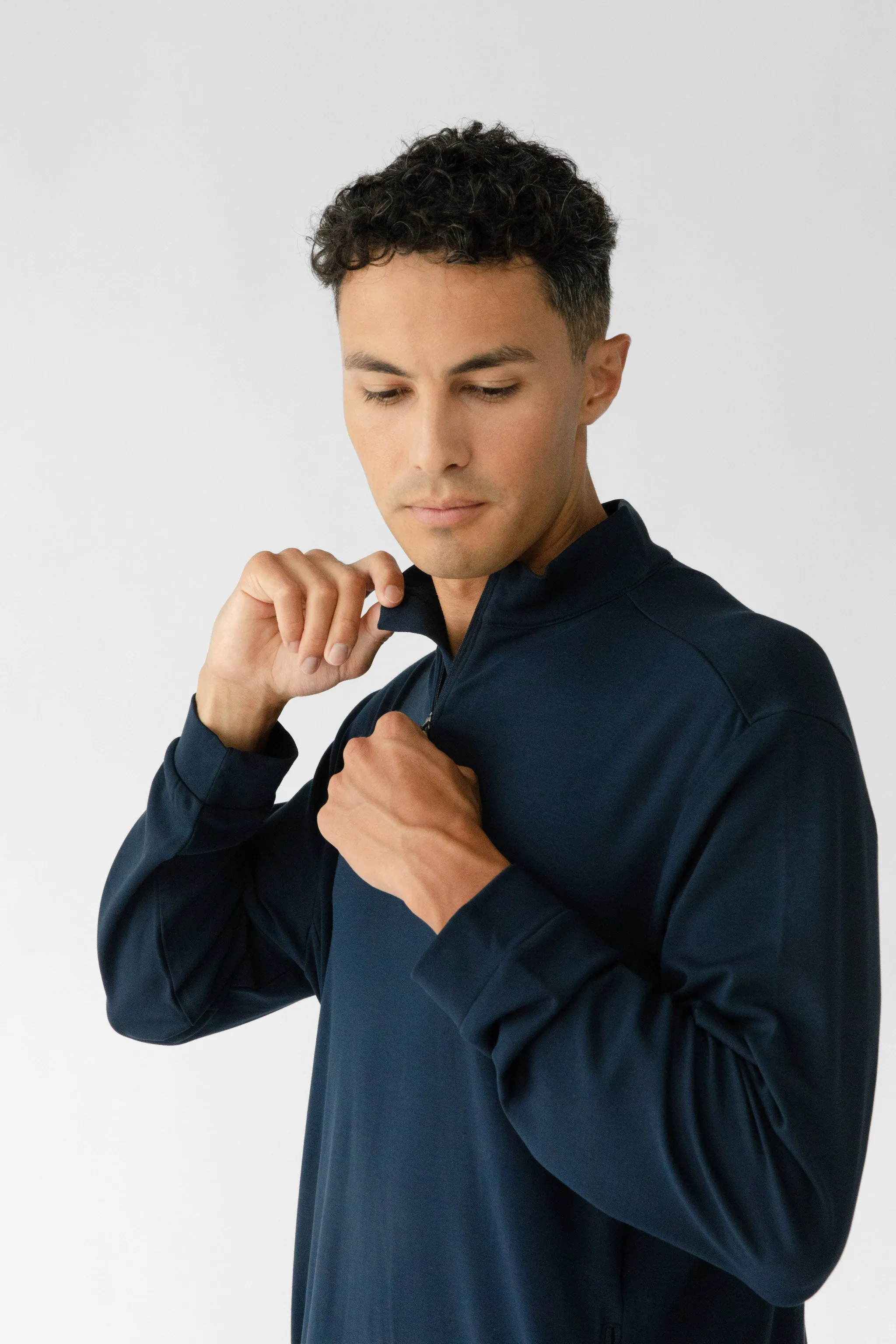 Men's Ultra-Soft Bamboo Quarter Zip