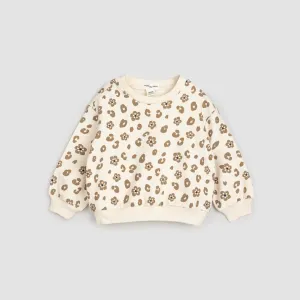 MIL Floral Leopard Print Pullover