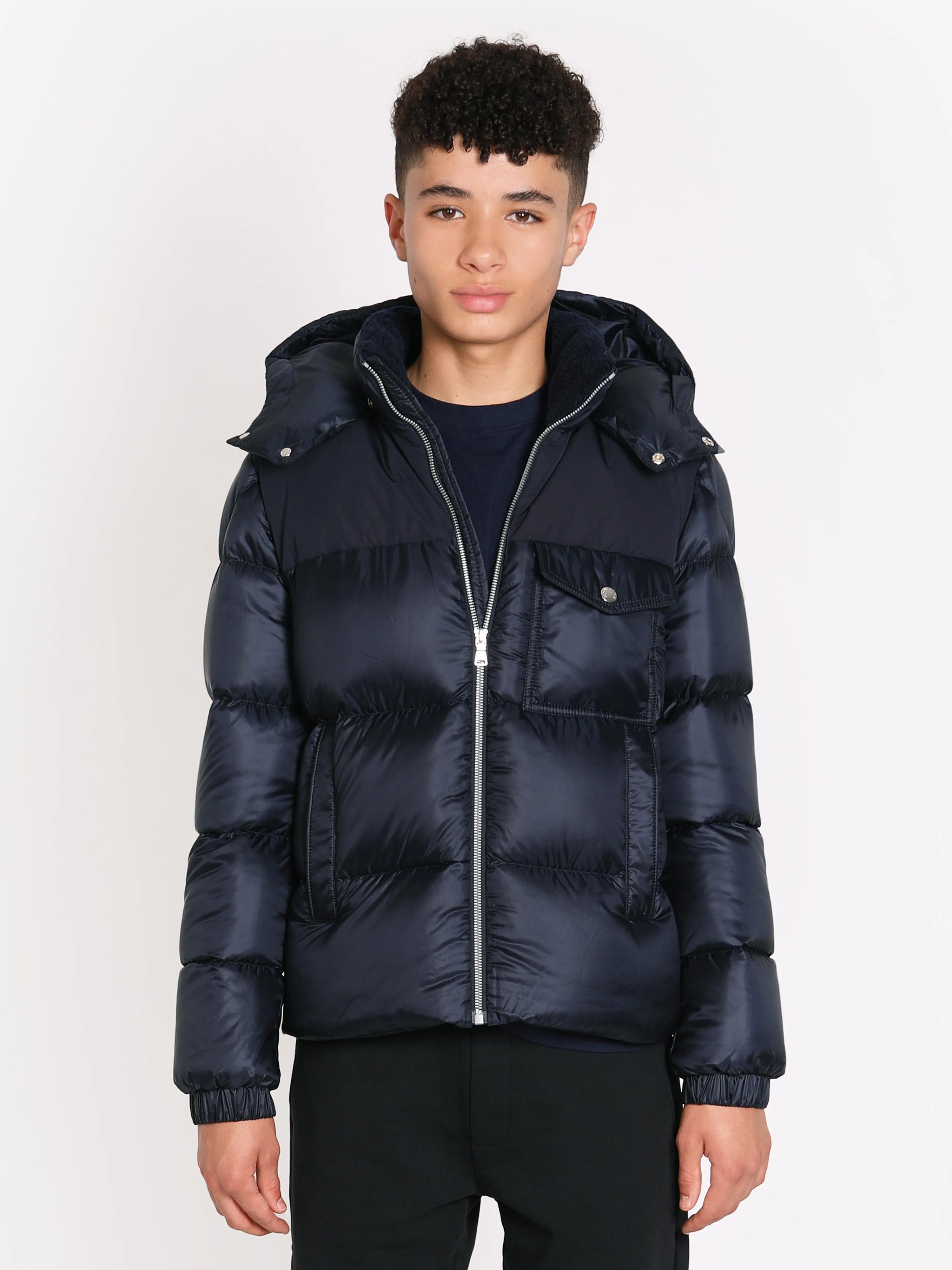 Moncler Enfant Boys Down Padded Eduard Jacket in Navy