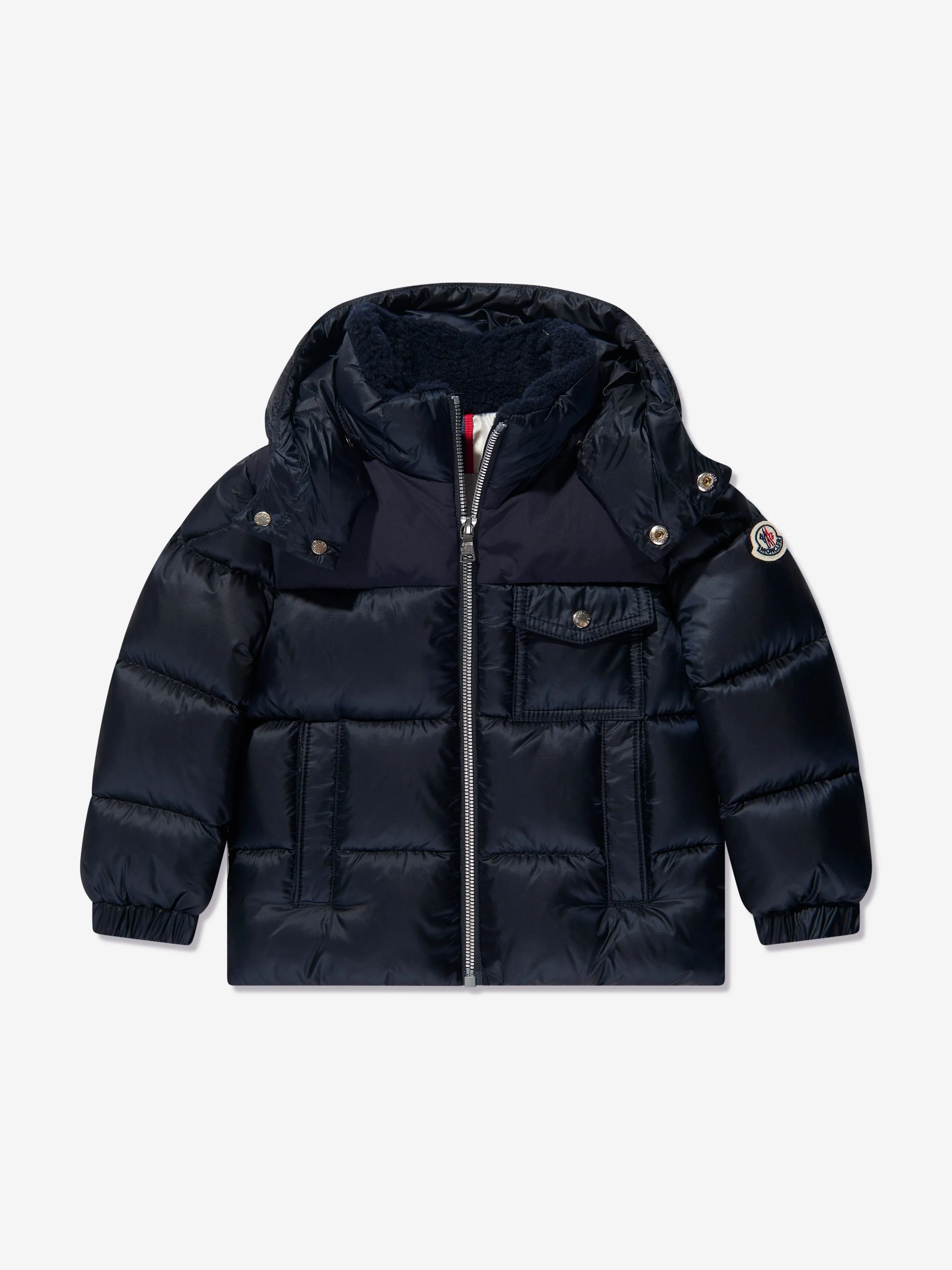 Moncler Enfant Boys Down Padded Eduard Jacket in Navy
