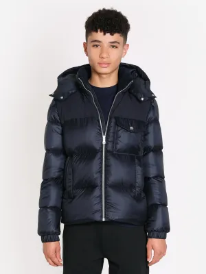 Moncler Enfant Boys Down Padded Eduard Jacket in Navy