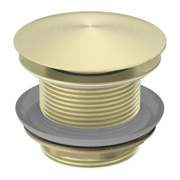 Nero 40mm Bath Pop-Up Plug With Removable Waste No Overflow Brushed Gold