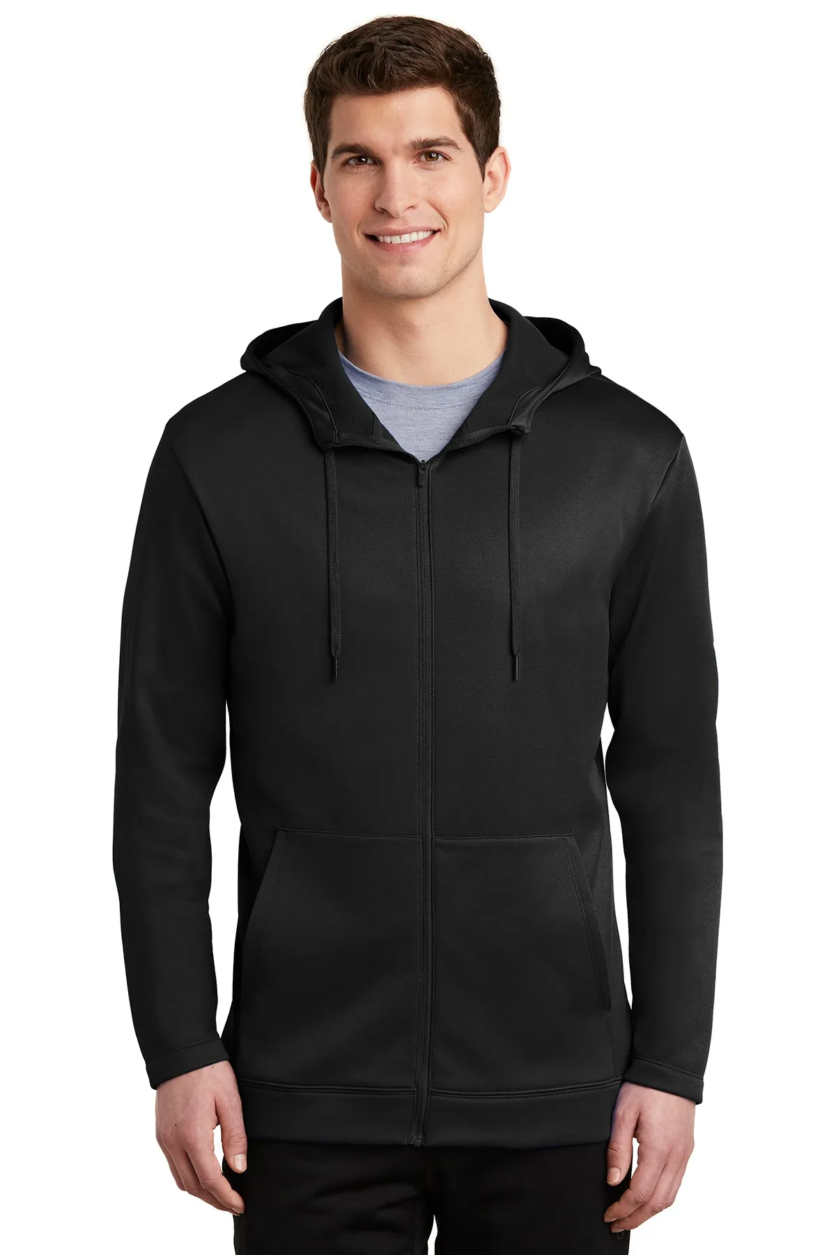 Nike ThermaFIT Customized Zip Hoodies, Black