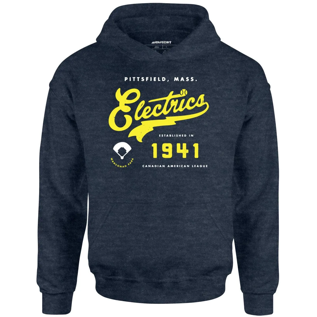 Pittsfield Electrics - Massachusetts - Vintage Defunct Baseball Teams - Unisex Hoodie