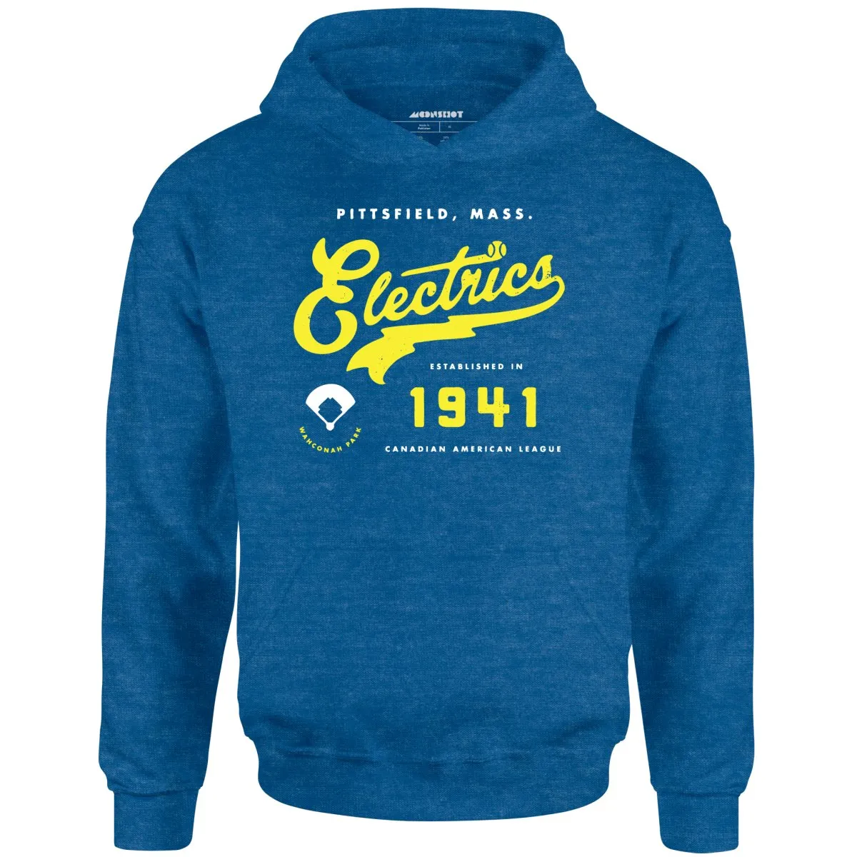 Pittsfield Electrics - Massachusetts - Vintage Defunct Baseball Teams - Unisex Hoodie