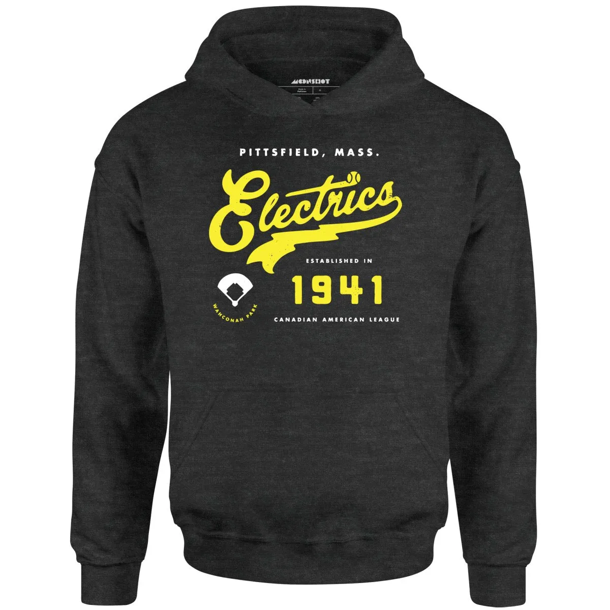 Pittsfield Electrics - Massachusetts - Vintage Defunct Baseball Teams - Unisex Hoodie