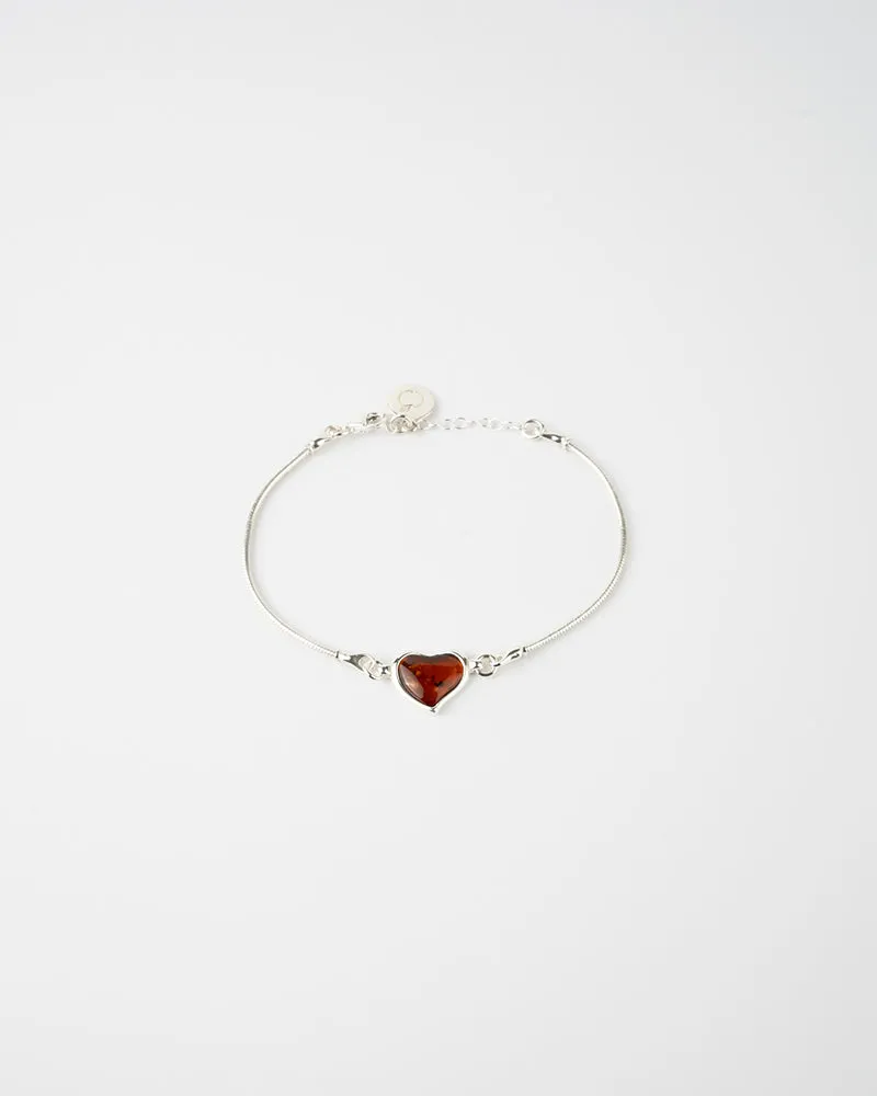 Subtle Heart Bracelet - Handcrafted 925 Sterling Silver Jewelry | Luxurious & Elegant