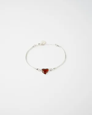 Subtle Heart Bracelet - Handcrafted 925 Sterling Silver Jewelry | Luxurious & Elegant