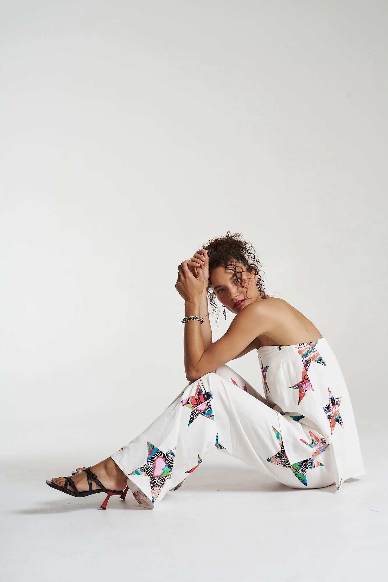 SUMMI SUMMI Womens Elastic Waist Linen Pants - Star X Lovers