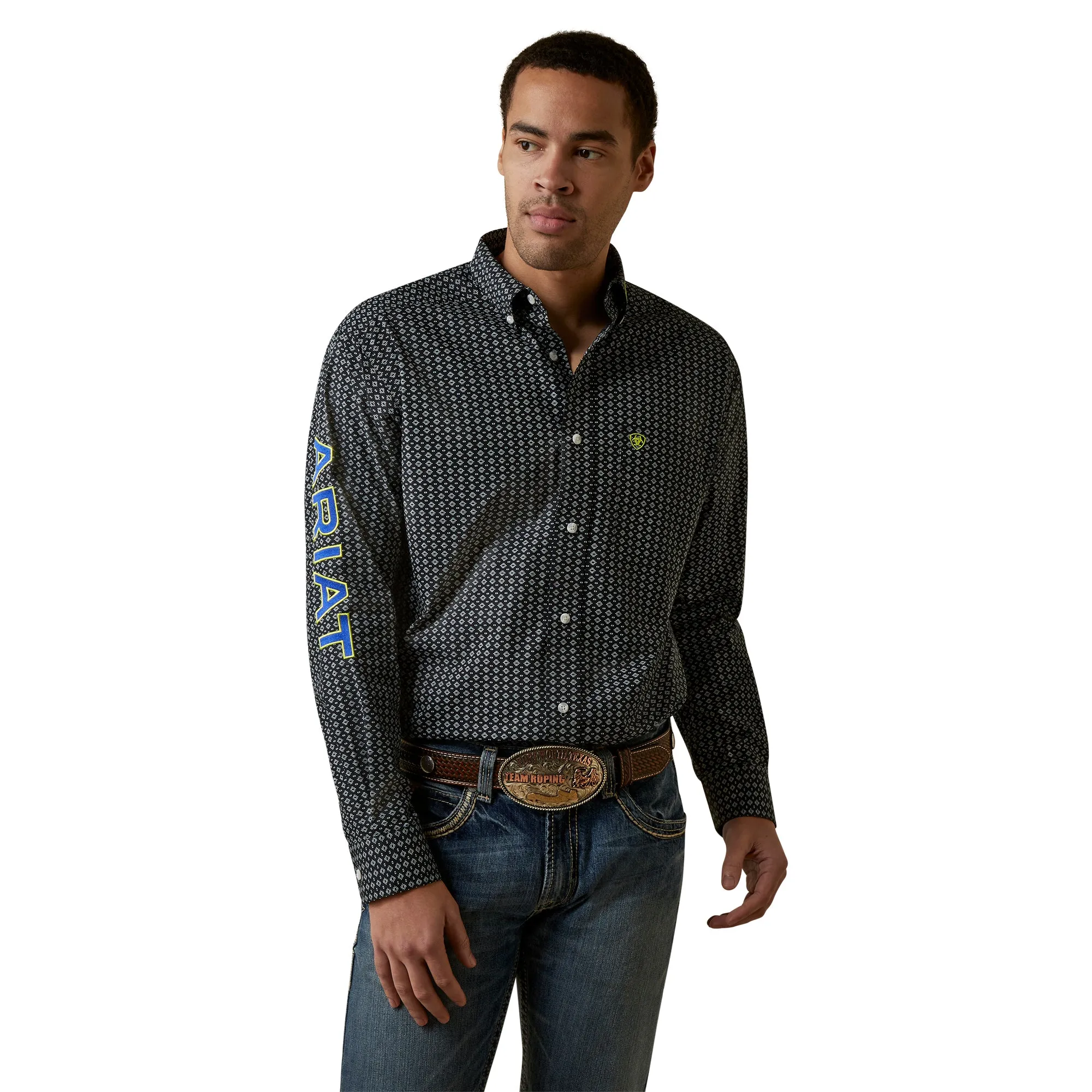 Team Peyton Classic Fit Black Long Sleeve Shirt