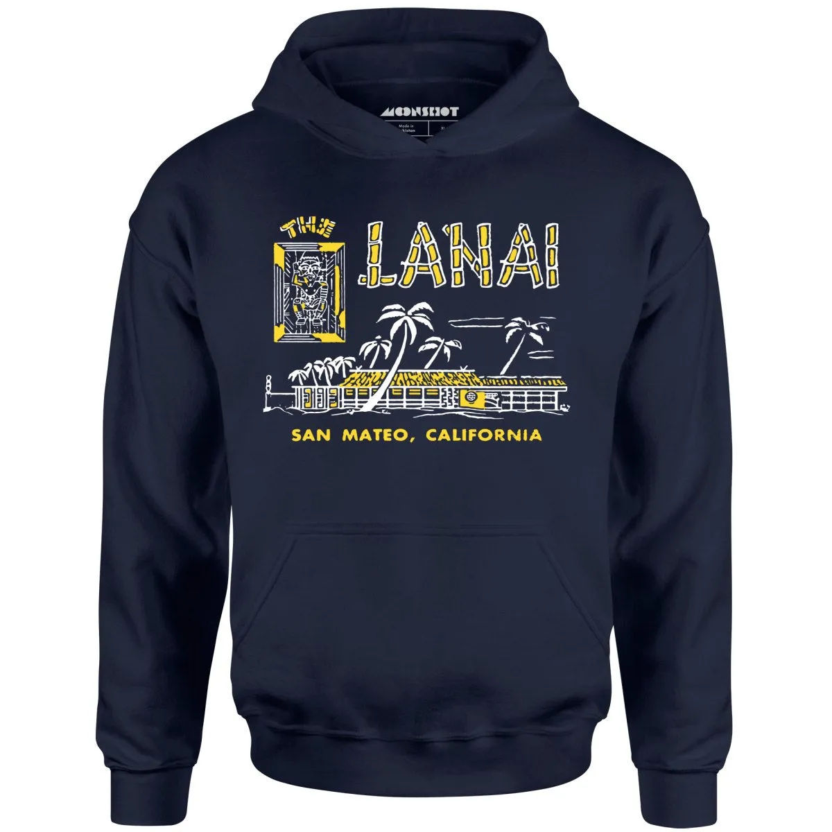 The Lanai - San Mateo, CA - Vintage Tiki Bar - Unisex Hoodie