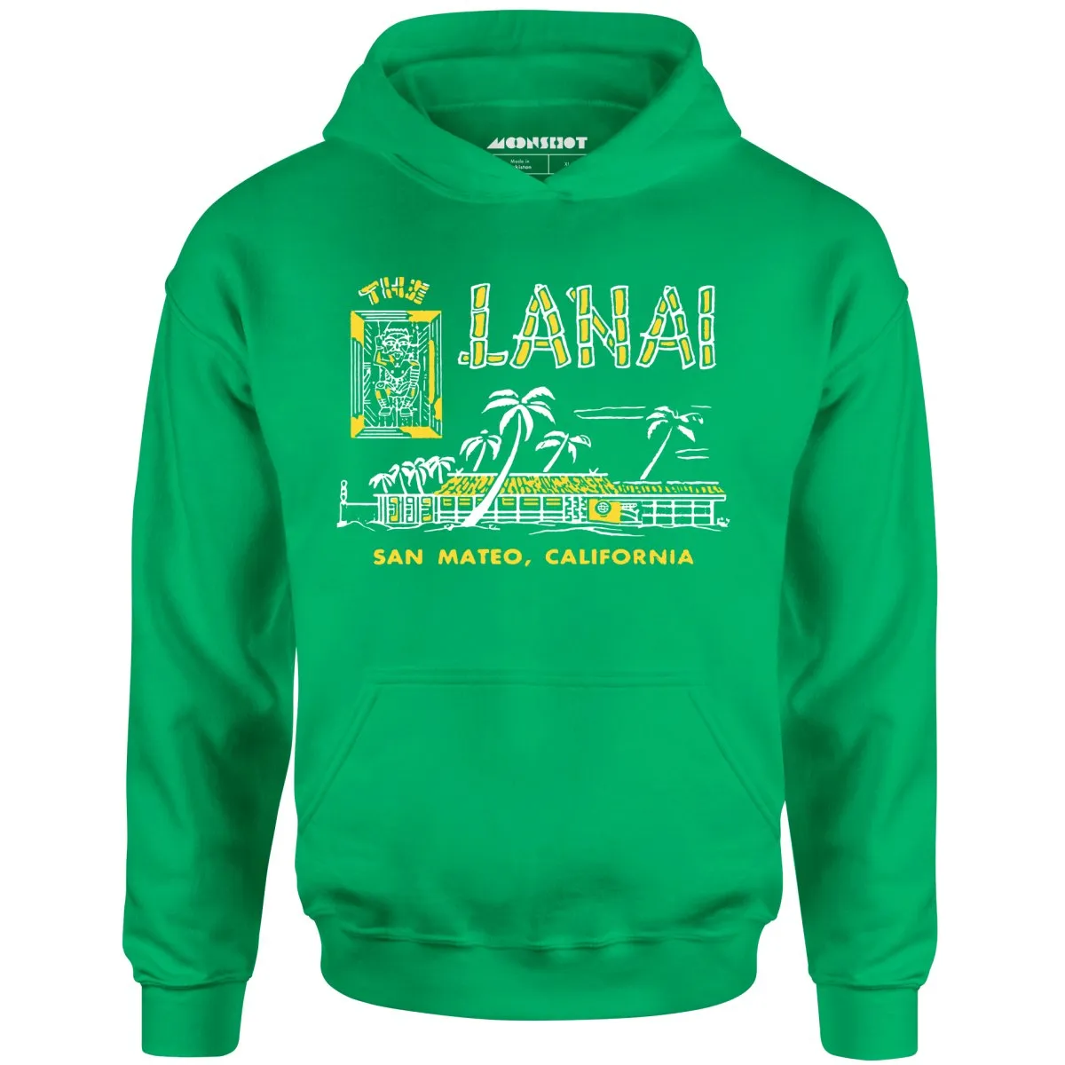 The Lanai - San Mateo, CA - Vintage Tiki Bar - Unisex Hoodie