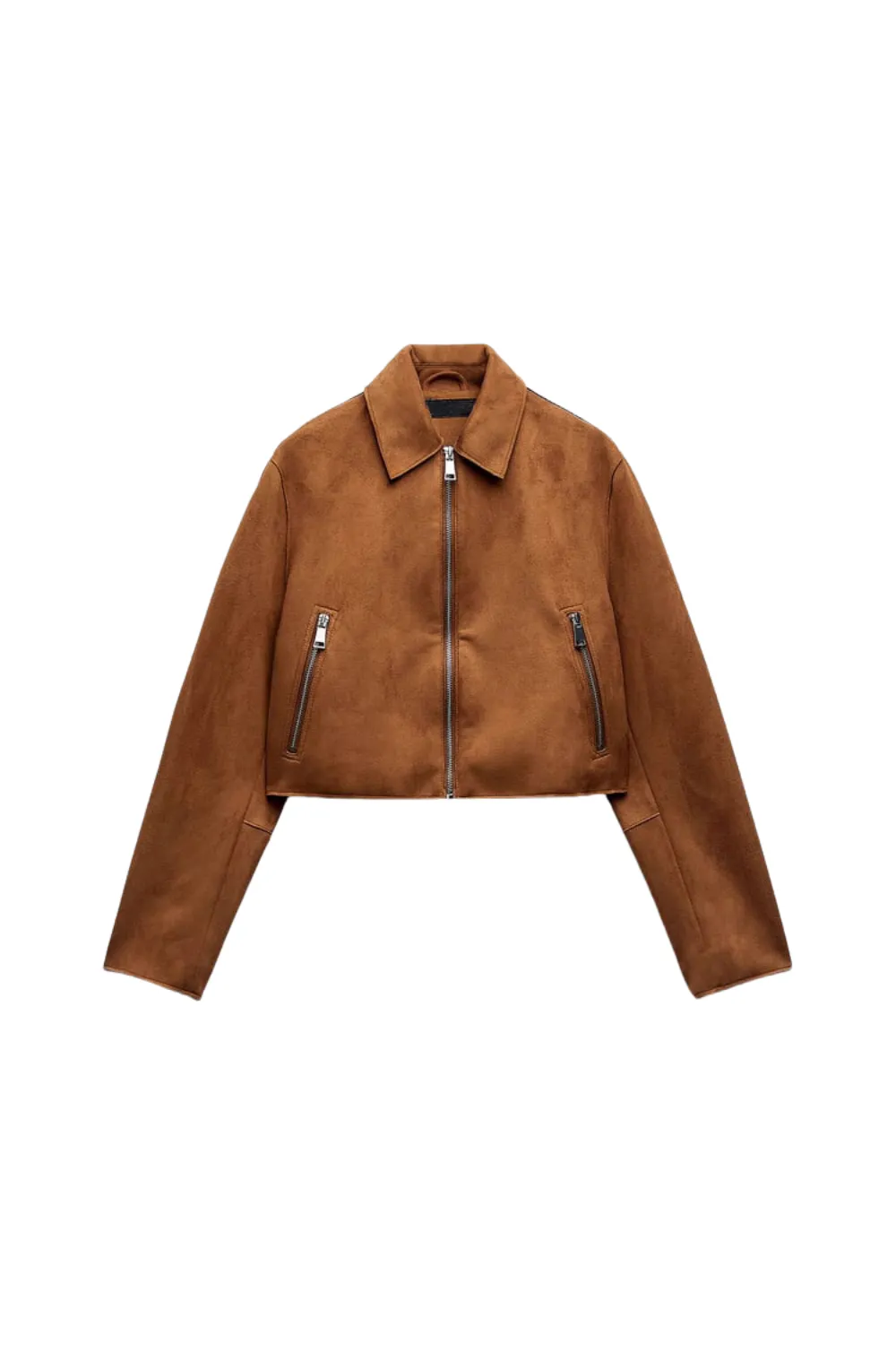 'Victoria' Faux Suede Short Jacket & Pleated Skirt Set (Sold Separately)