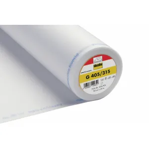Vilene Interfacing: Ultra Soft: Medium: White: Iron On. Price per 1/4 metre.