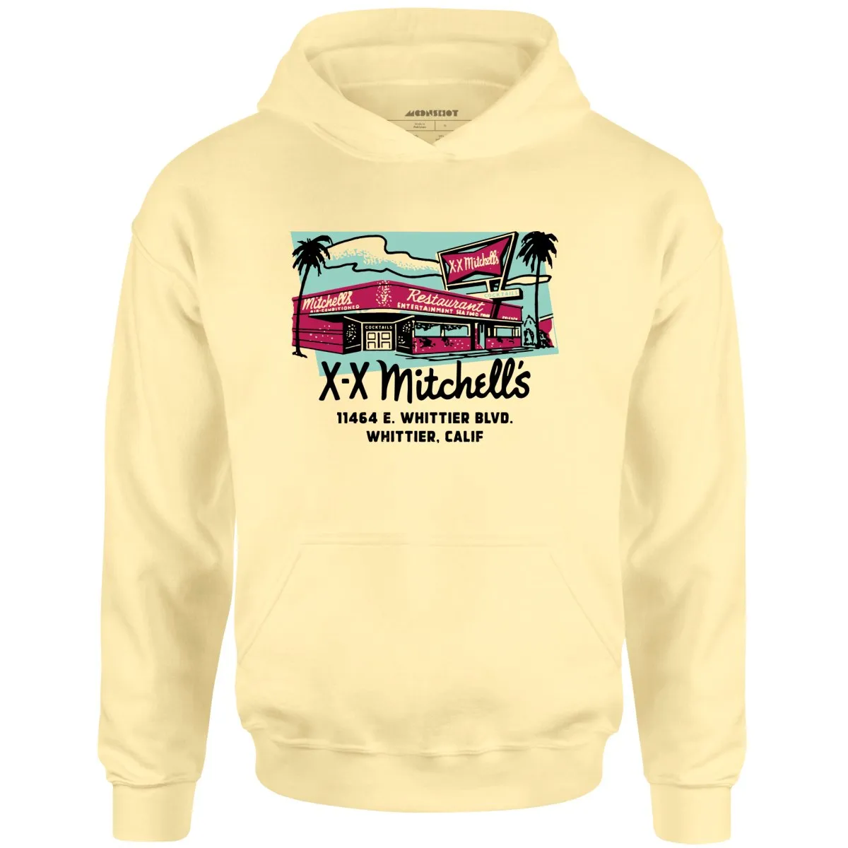 X-X Mitchell's - Whittier, CA - Vintage Restaurant - Unisex Hoodie