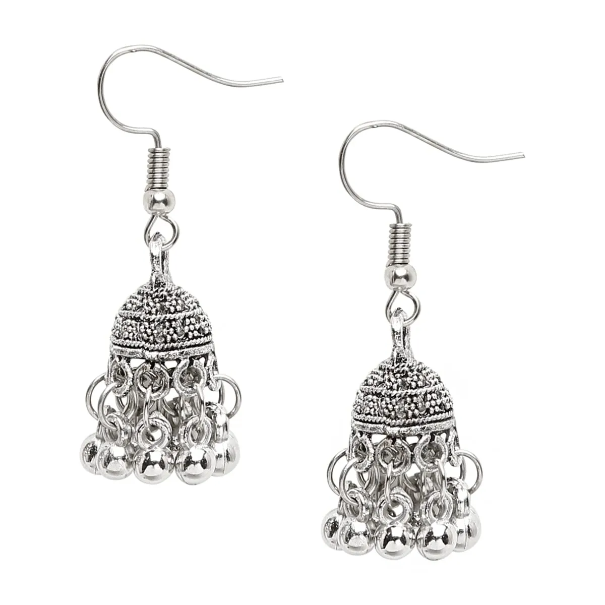 Yellow Chimes Jewellery Set for Women and Girls Traditional Silver Oxidised Jewellery Set | Silver Oxidized Necklace Set | Birthday Gift For Girls & Women Anniversary Gift for Wife